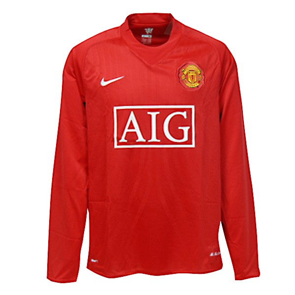 Camiseta Manchester United Primera equipo ML Retro 2007 08 Rojo